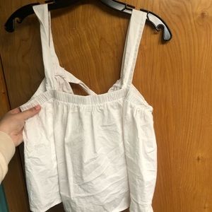 Cropped white tank